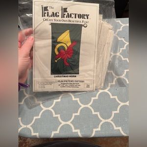 New, Never Been Opened, Christmas Horn Flag Sewing Pattern